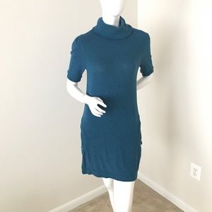 Verdict Short Sleeved Turtleneck Sweater Dress